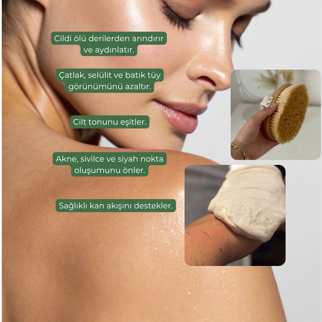 Peeling Eldiveni ve At Kılı Fırça
