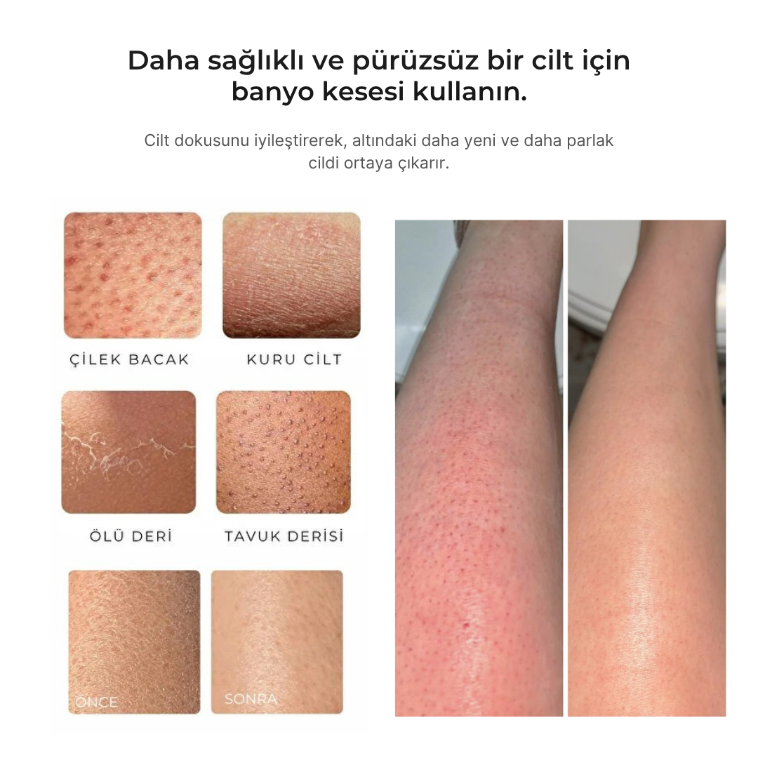 Peeling Eldiveni ve At Kılı Fırça